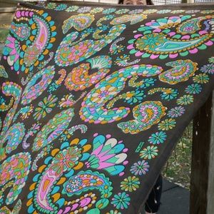 Central Asian handmade vintage scarf